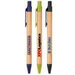 Custom The Albury Bamboo Wheat Straw Click-Action Ballpoint Pen