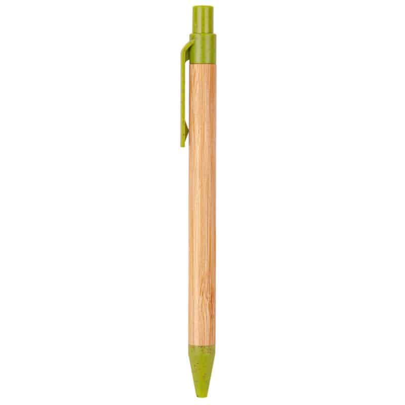 Custom The Albury Bamboo Wheat Straw Click-Action Ballpoint Pen - 3