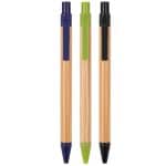Custom The Albury Bamboo Wheat Straw Click-Action Ballpoint Pen - 4