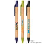 Custom The Albury Bamboo Wheat Straw Click-Action Ballpoint Pen - 6
