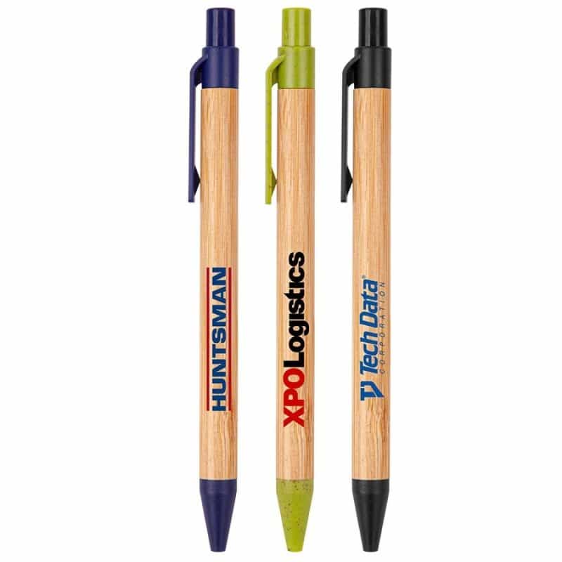 Custom The Albury Bamboo Wheat Straw Click-Action Ballpoint Pen