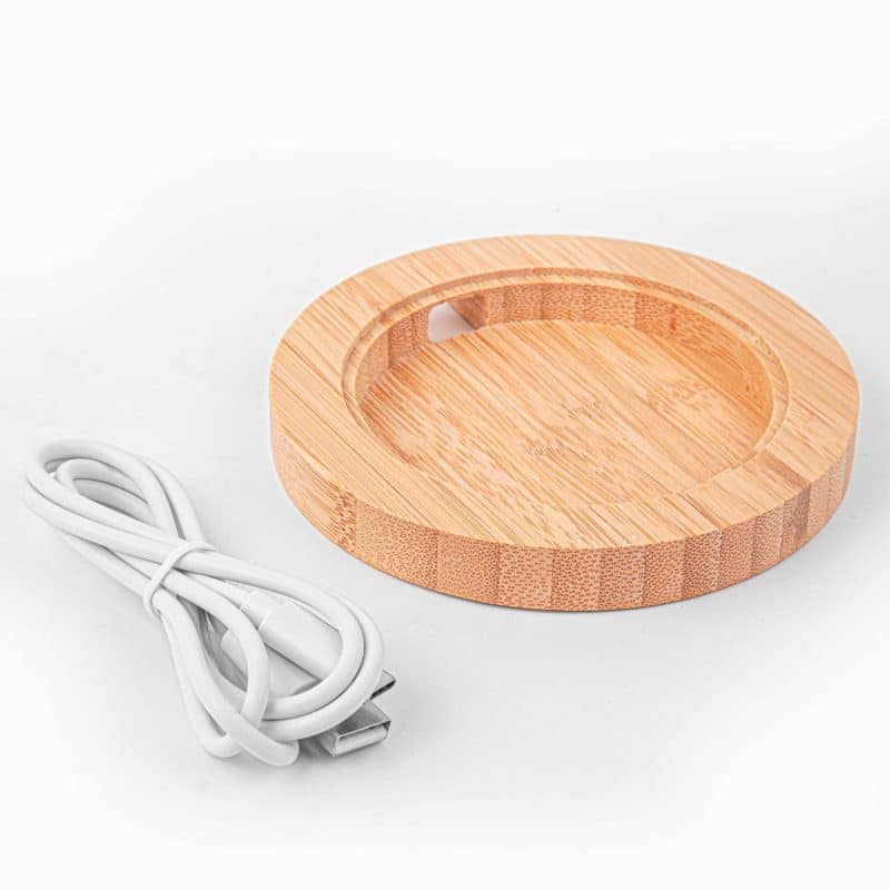 Custom The Shreveport Wireless Charger And Bamboo Base - 3