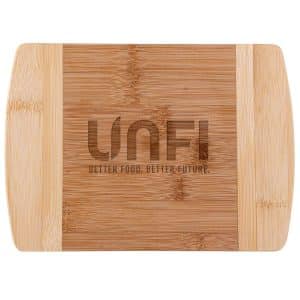 Custom The Wellington 8-Inch Two-Tone Bamboo Cutting Board