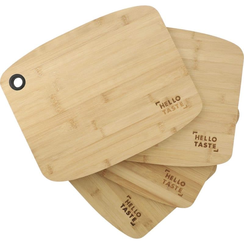 Custom Bamboo Large Cutting Board with Silicone Grip