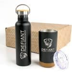 Custom Cork And Bamboo Drinkware Set - 5