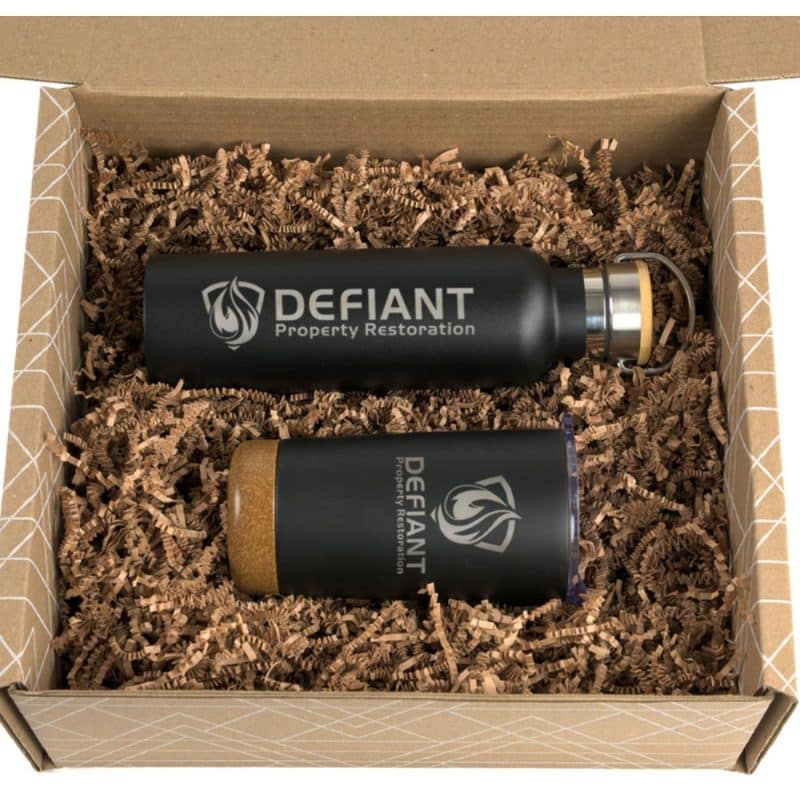 Custom Cork And Bamboo Drinkware Set - 7