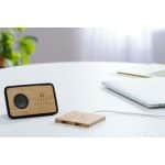 Custom FSC® 100% Bamboo Wireless Charging Pad with Dual Outputs - 8