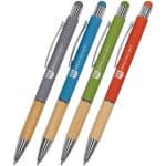 Custom Saratoga Bamboo Grip Stylus Pen - 2