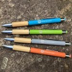 Custom Saratoga Bamboo Grip Stylus Pen - 3