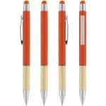 Custom Saratoga Bamboo Grip Stylus Pen - 4