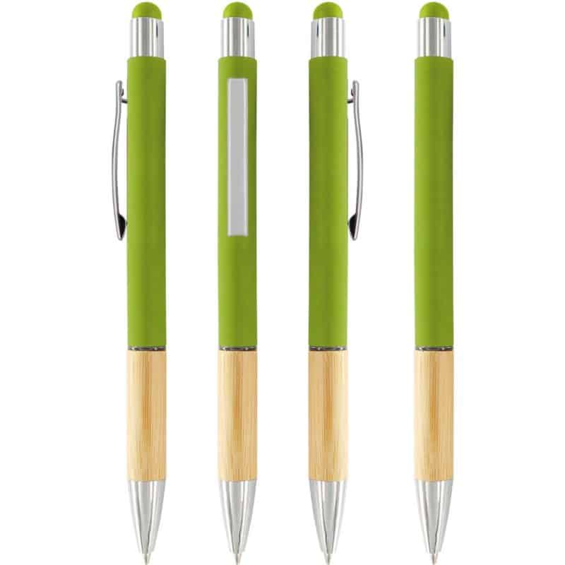 Custom Saratoga Bamboo Grip Stylus Pen - 5