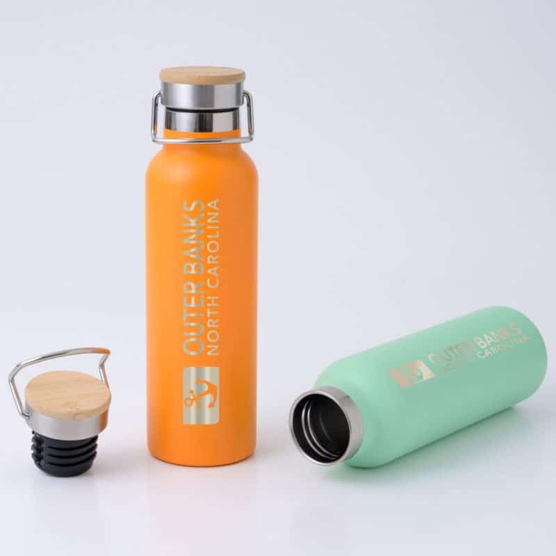 Custom Saratoga Spirit Brite Stainless Water Bottle 20 Oz - 2