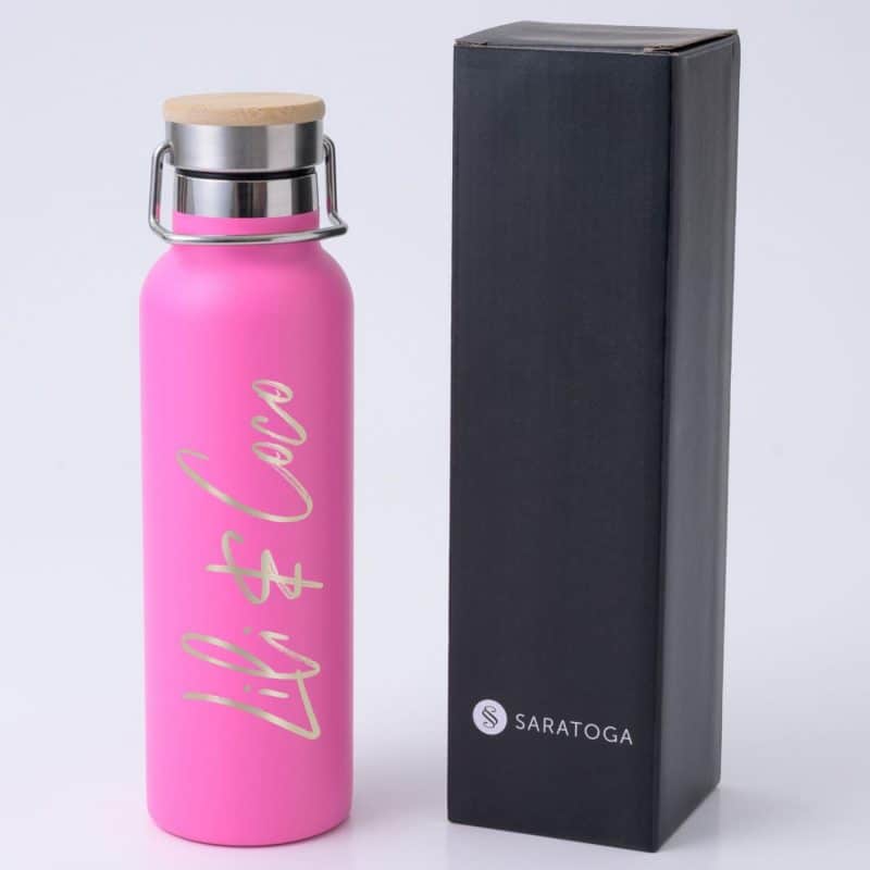 Custom Saratoga Spirit Brite Stainless Water Bottle 20 Oz - 3