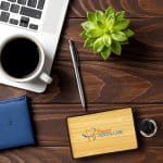 Custom UL Bamboo Boost Power Bank - 5
