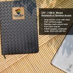 Custom Woven Notebook with Bamboo Accent - 4