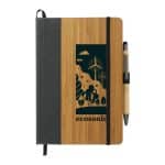 Custom Bamboo Bound Journal Bundle Set