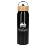 Custom Billy 26oz Eco-Friendly Aluminum Bottle W/ FSC® 100% Bamboo Lid