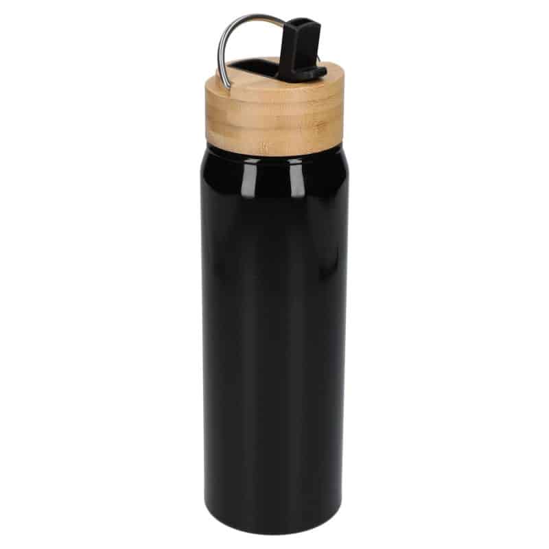 Custom Billy 26oz Eco-Friendly Aluminum Bottle W/ FSC® 100% Bamboo Lid - 4