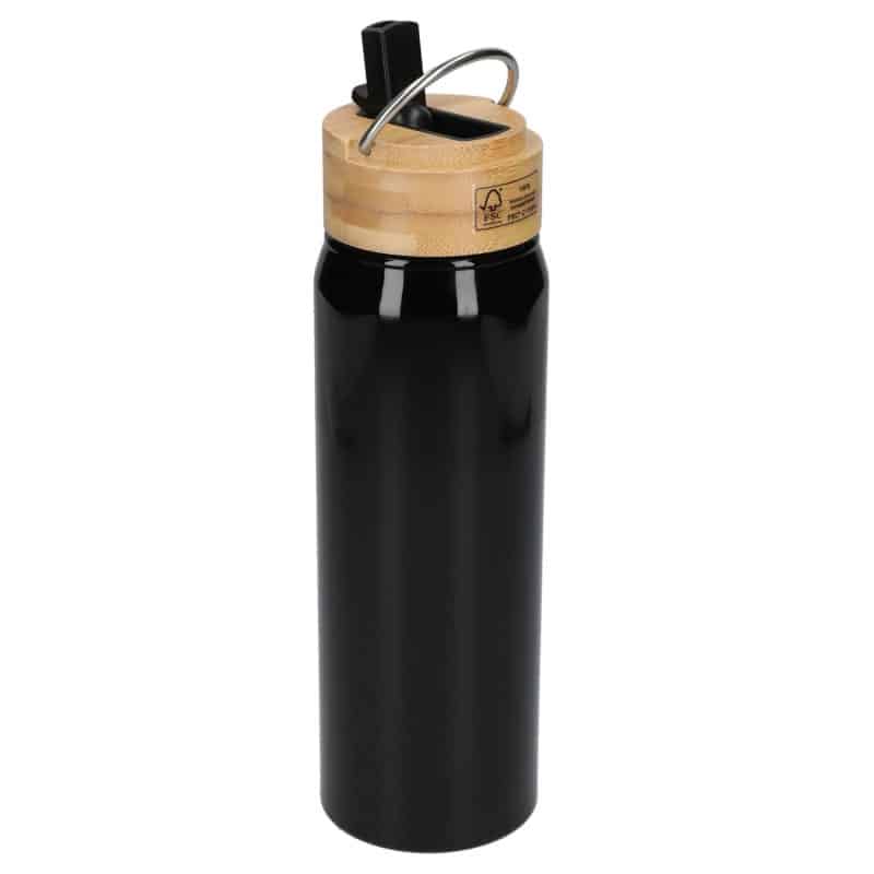 Custom Billy 26oz Eco-Friendly Aluminum Bottle W/ FSC® 100% Bamboo Lid - 6