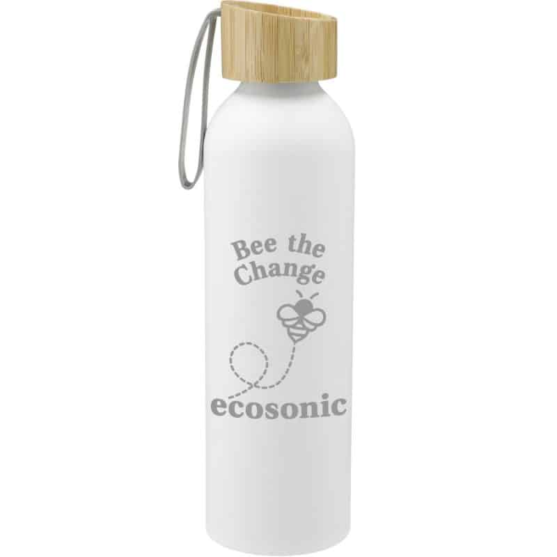 Custom Ryze Aluminum Sports Water Bottle 22 oz with FSC® Bamboo Lid - 6