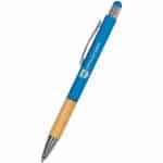 Custom Saratoga Bamboo Grip Stylus Pen