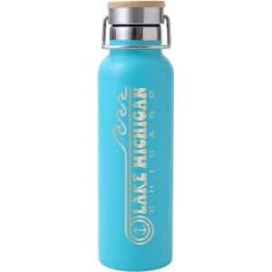 Custom Saratoga Spirit Brite Stainless Water Bottle 20 Oz
