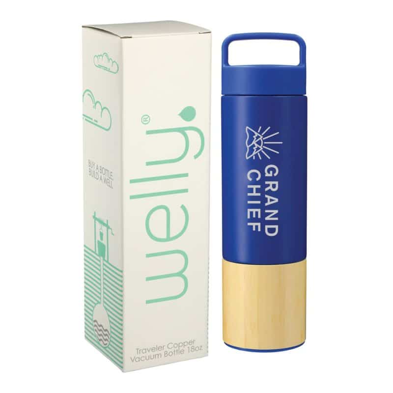 Custom Wellyr Traveler Copper Vacuum Bottle 18oz w/ GB - 2
