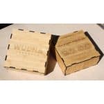Custom 4" Wooden Coaster Box - 1