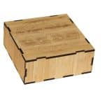 Custom 4" Wooden Coaster Box