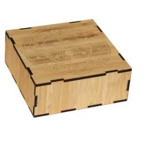 Custom 4" Wooden Coaster Box