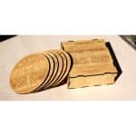 Custom 4" Wooden Coaster Box - 4