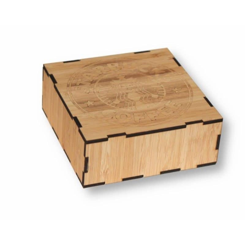 Custom 4" Wooden Coaster Box - 6