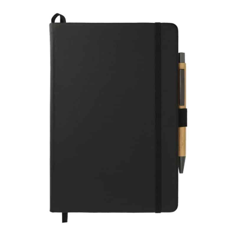 Custom 5.5'' x 8.5'' Cactus Leather Bound Journal Set - 1