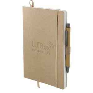 Custom 5.5'' x 8.5'' FSC® Mix Stone Bound Journal Set