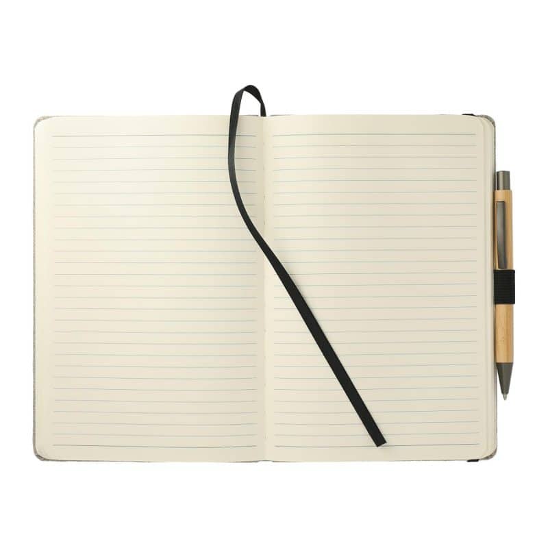 Custom 5.5'' x 8.5'' Recycled Cotton Bound Journal Set - 6