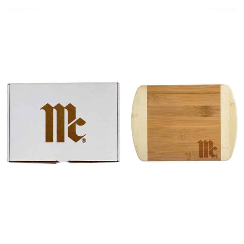 Custom 8" Two-Tone Cutting Board w/Engraved Gift Box