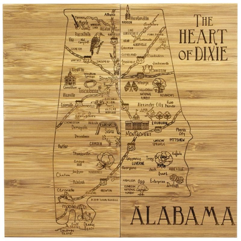 Custom Alabama Puzzle Coaster Set - 1