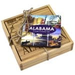 Custom Alabama Puzzle Coaster Set - 3