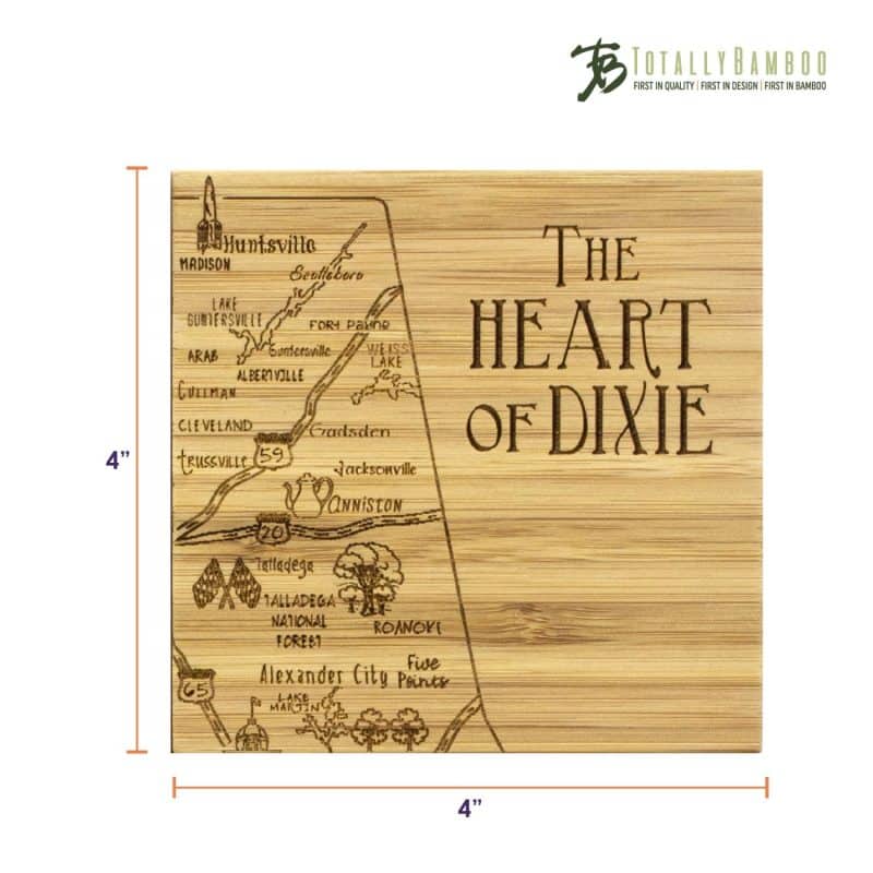 Custom Alabama Puzzle Coaster Set - 5
