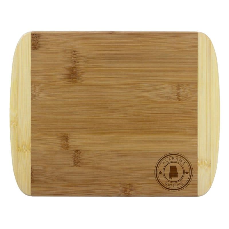 Custom Alabama State Stamp 2-Tone 11" Cutting Board