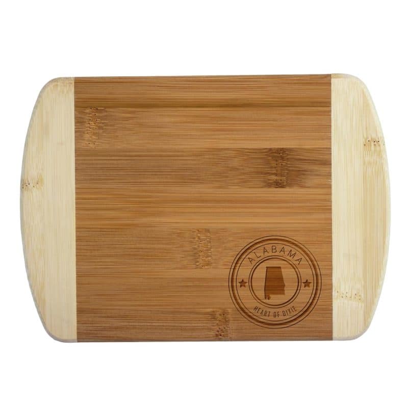 Custom Alabama State Stamp 2-Tone Bar Board