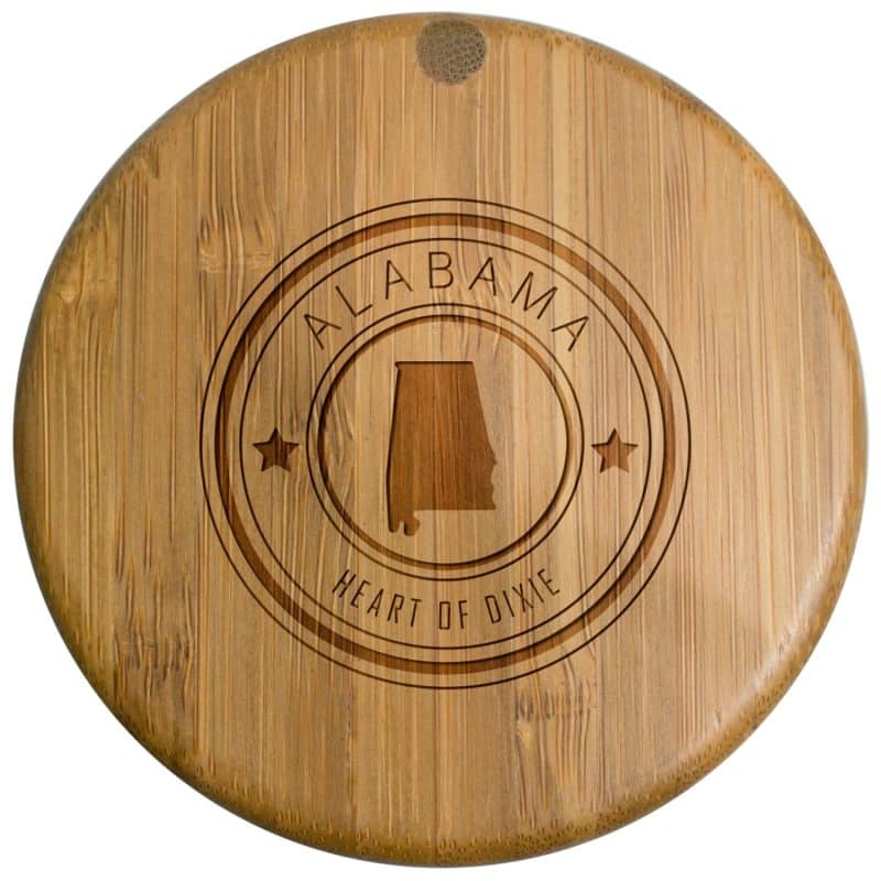 Custom Alabama State Stamp Salt Box - 1