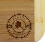 Custom Alaska State Stamp 2-Tone 11" Cutting Board - 1