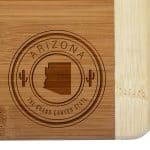 Custom Arizona State Stamp 2-Tone Bar Board - 1
