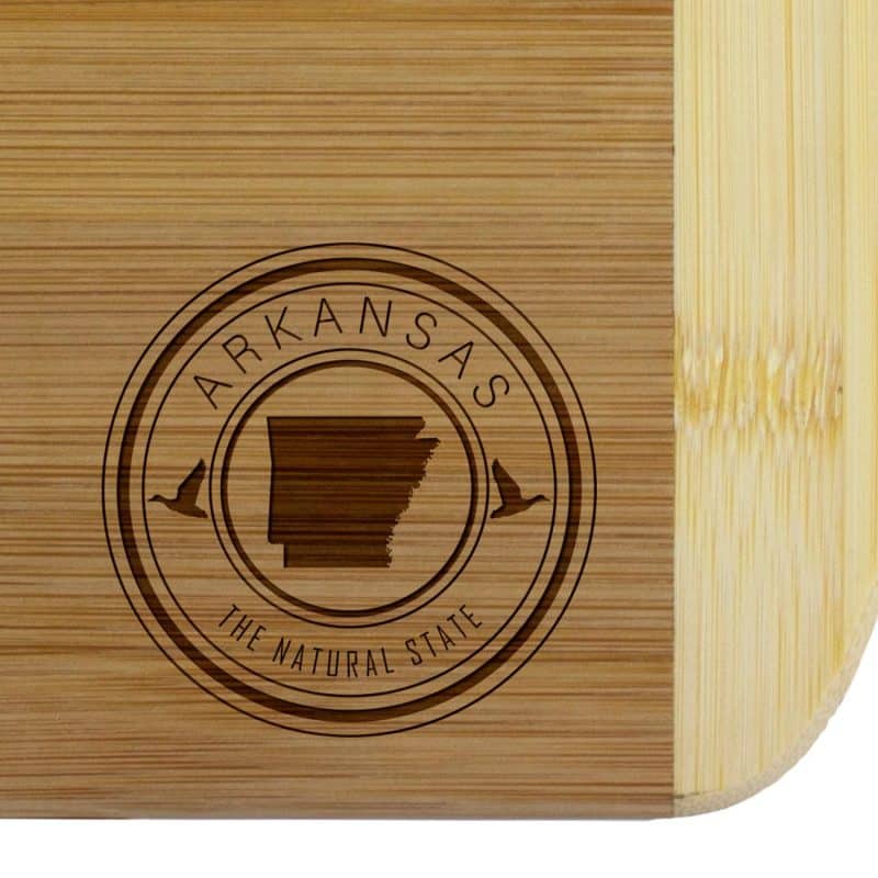 Custom Arkansas State Stamp 2-Tone 11" Cutting Board - 1