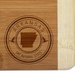 Custom Arkansas State Stamp 2-Tone Bar Board - 1