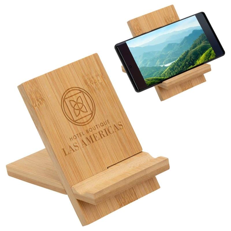 Custom Bamboo Portable Phone Stand