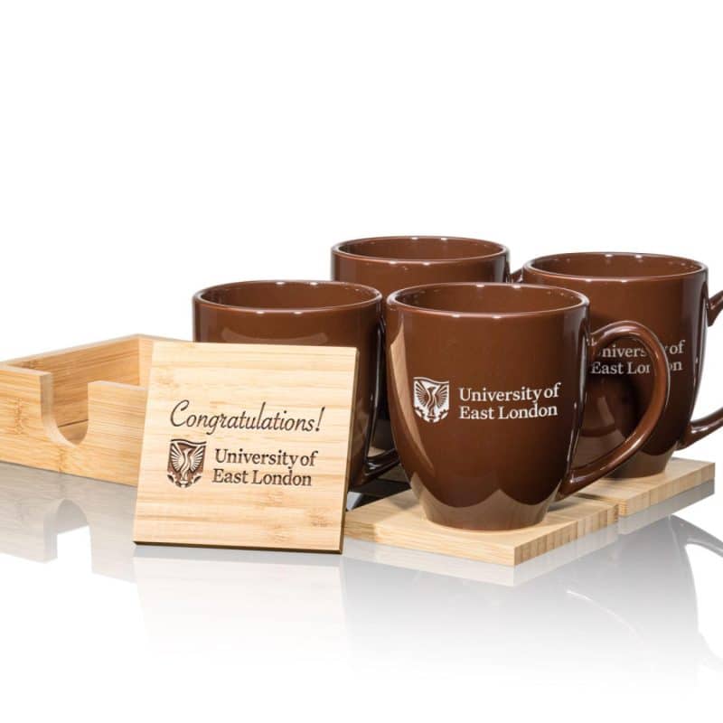 Custom Bistro Mug & Coaster Set - 3