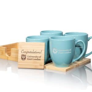 Custom Bistro Mug & Coaster Set