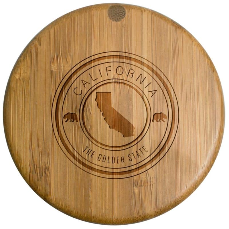 Custom California State Stamp Salt Box - 1
